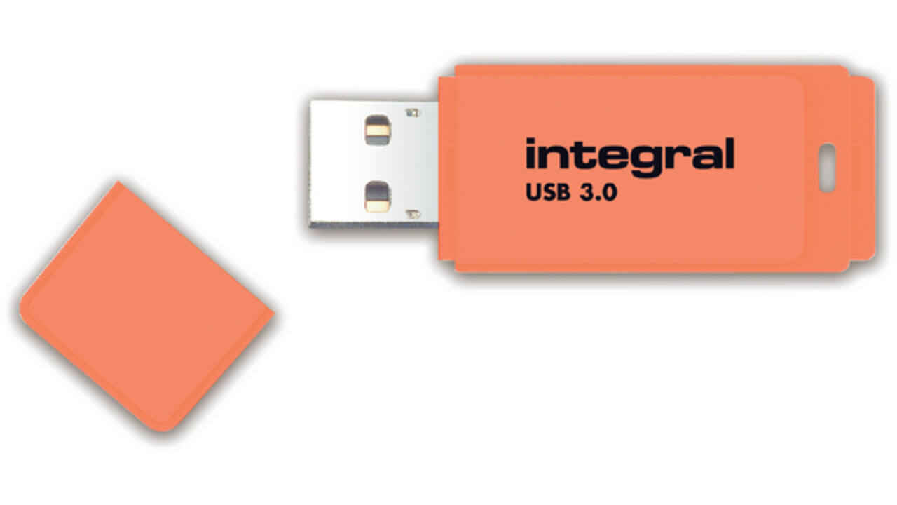 USB-stick 3.0 Integral 64GB neon oranje