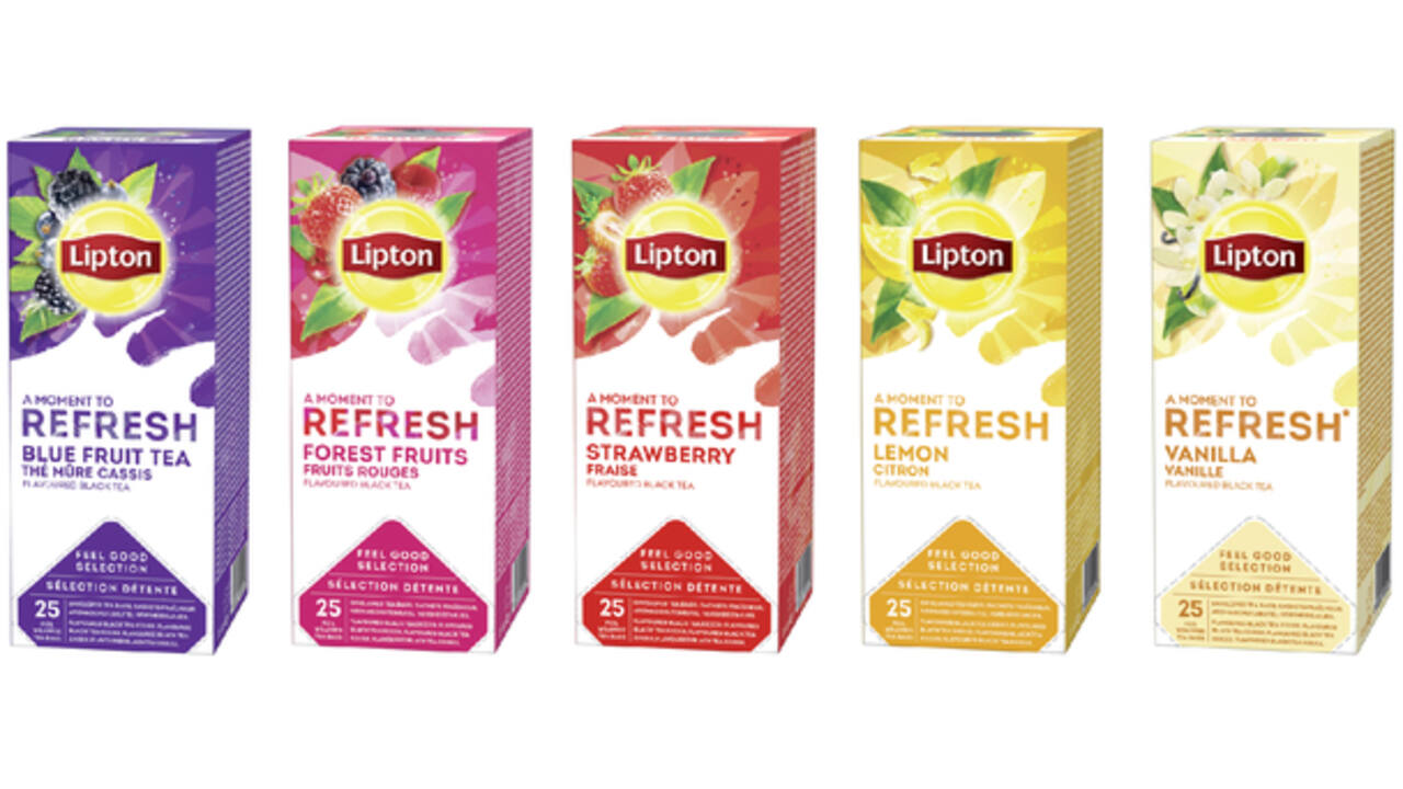 Thee Lipton Refresh blue fruit tea 25x1.5gr