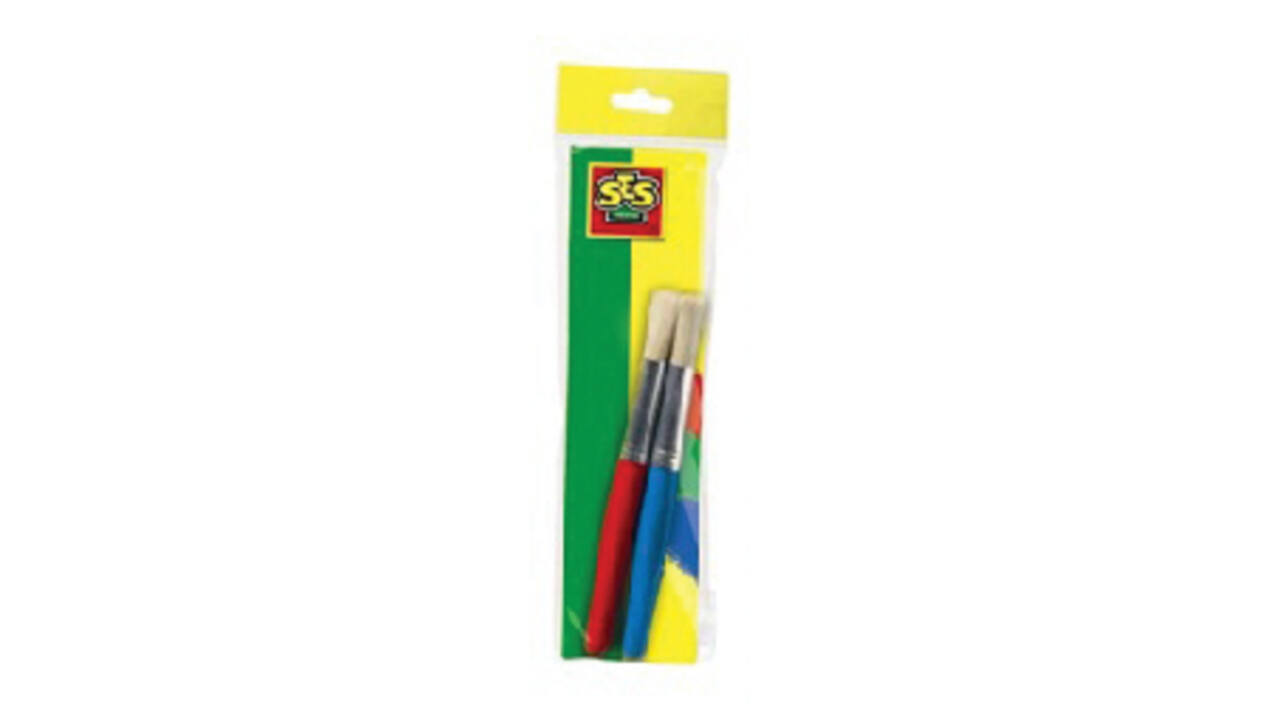 Kwast Creative houten steel set à 2 stuks