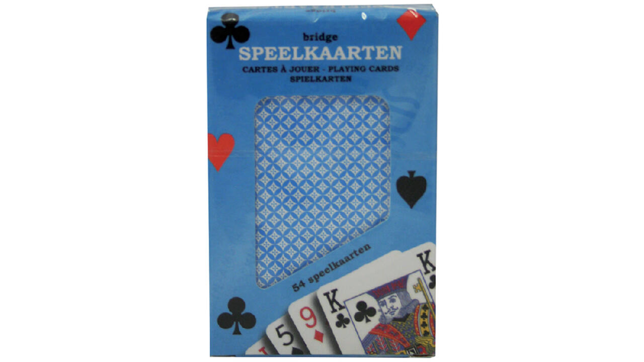 Speelkaarten premium blauw