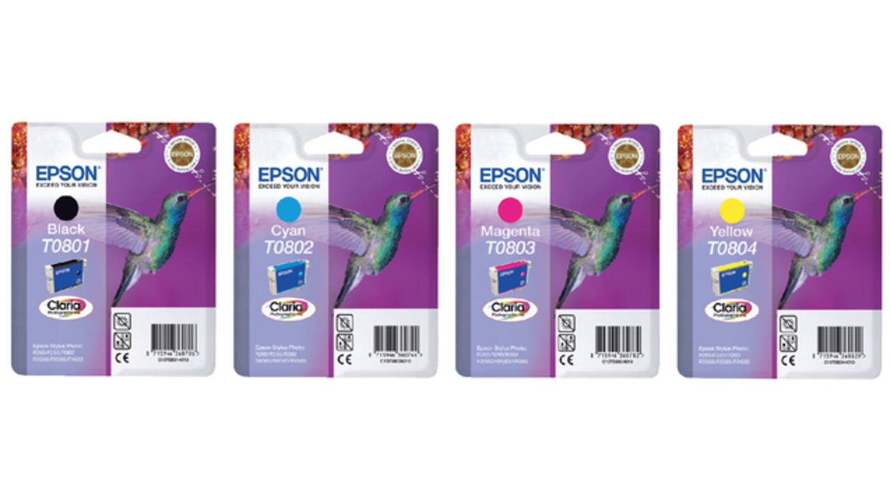 Inktcartridge Epson T0803 rood