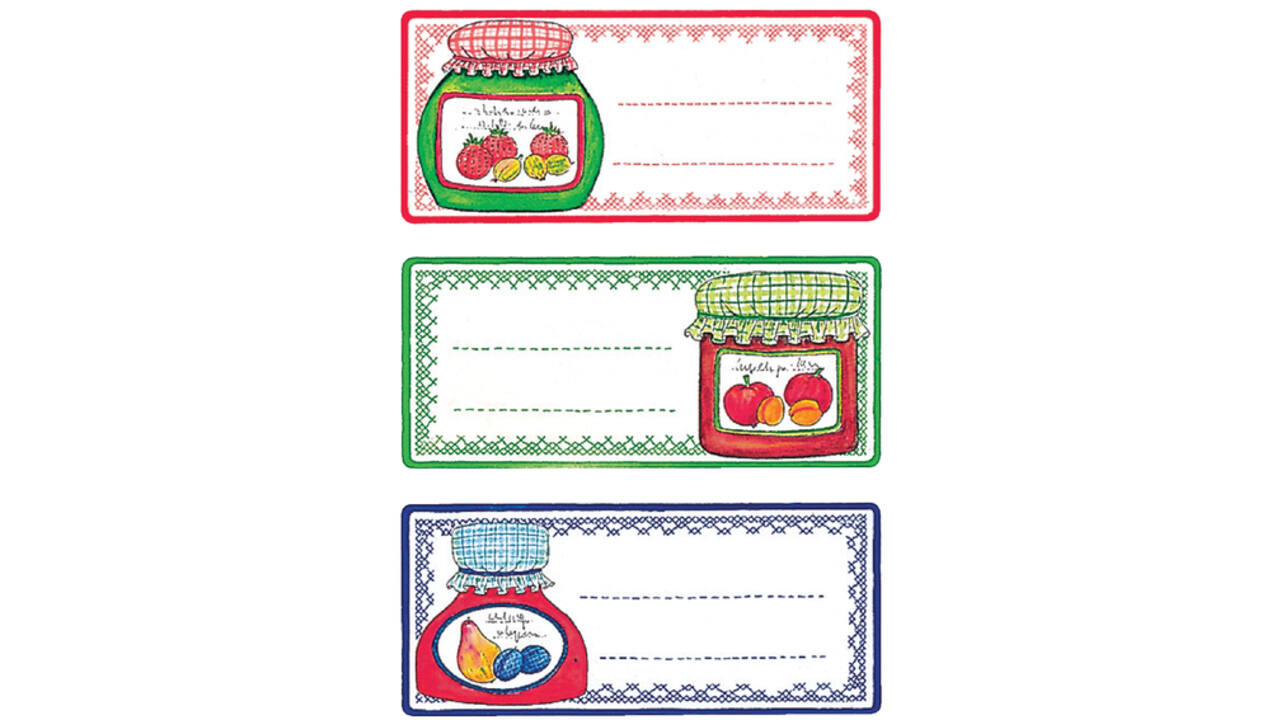 Etiket HERMA 3765 keuken weckpot