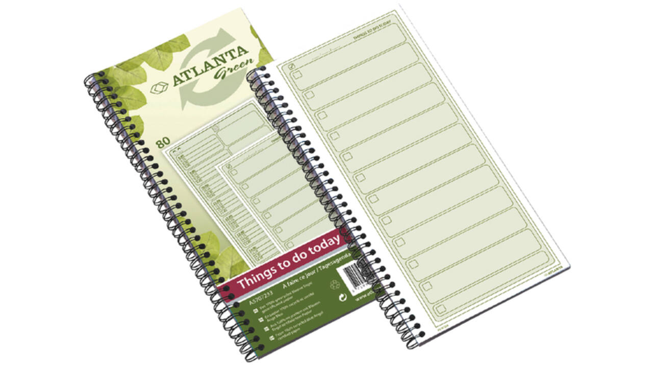 Things to do Djois Atlanta recycled papier Today 297x140mm 80vel 70gr groen