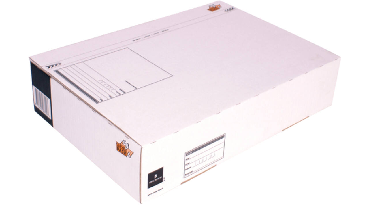 Postpakketbox 5 CleverPack 430x300x90mm wit