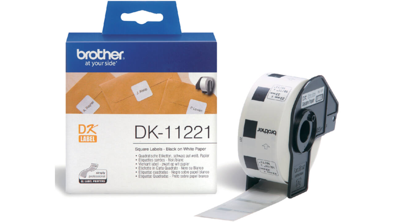 Etiket Brother DK-11221 23x23Mm 1000stuks