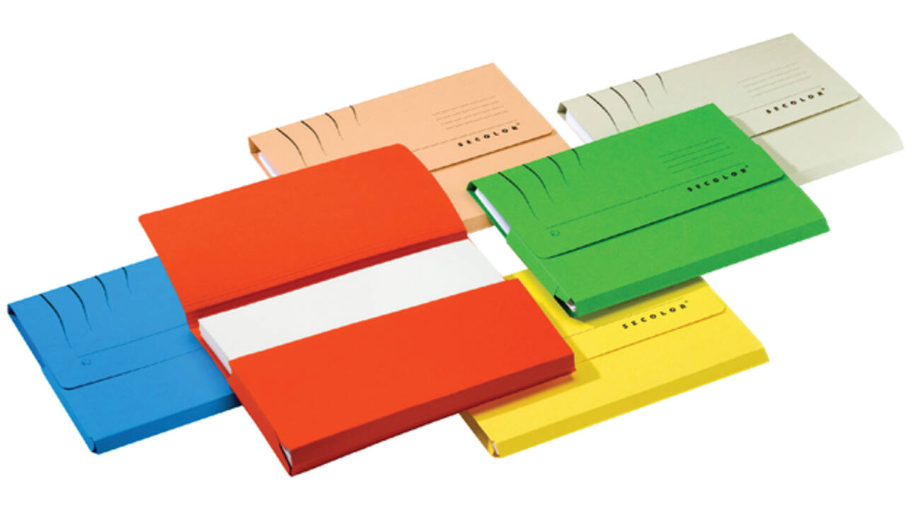 Pocketmap Secolor folio 270gr rood