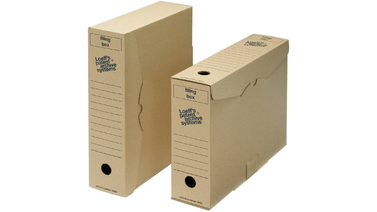 Archiefdoos Loeff Filing Box 3003 folio 345x250x80mm karton