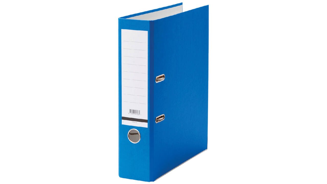 Ordner Qbasic A4 80mm karton blauw