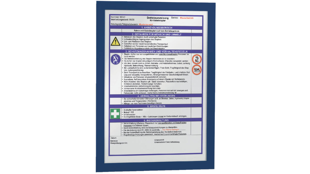 Duraframe Durable 487207 A4 donkerblauw