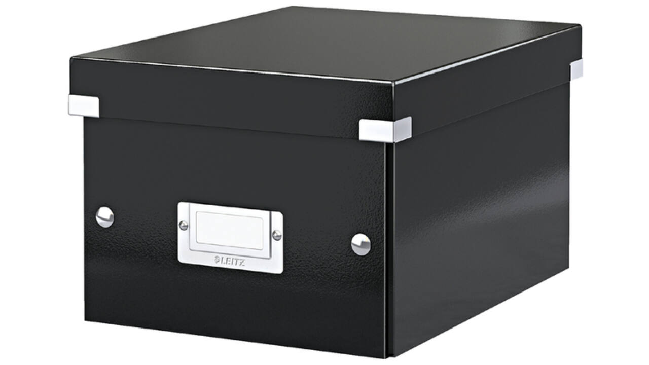 Opbergbox Leitz WOW Click & Store 200x148x250mm zwart