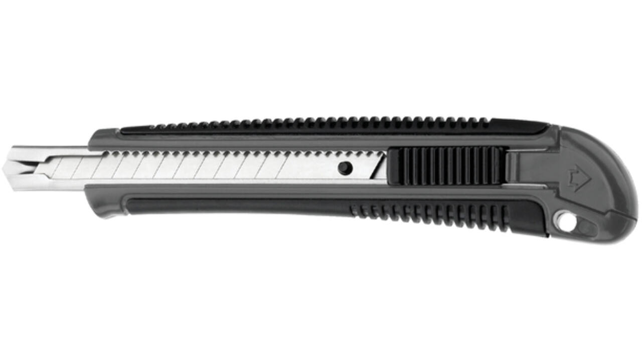 Snijmes Westcott professional 9mm met schuifsluiting grijs/zwart