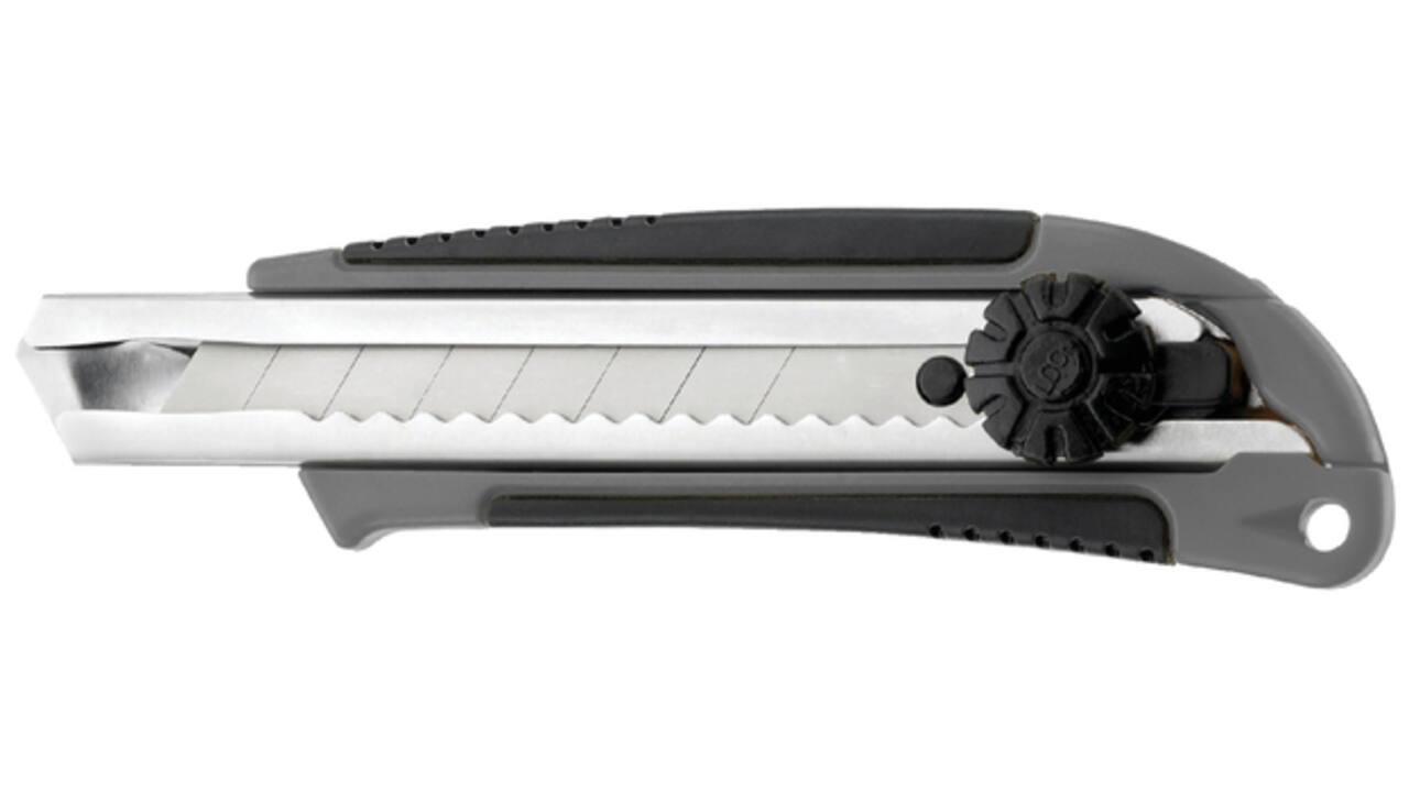 Snijmes Westcott professional 18mm met draaisluiting grijs/zwart