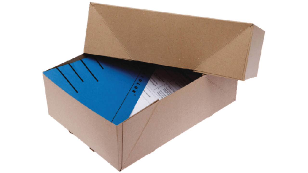 Paraatdoos CleverPack A4 307x220x108mm voor 1000 vel bruin pak à 10 stuks