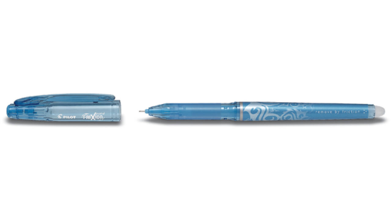 Rollerpen PILOT friXion Hi-Tecpoint fijn lichtblauw