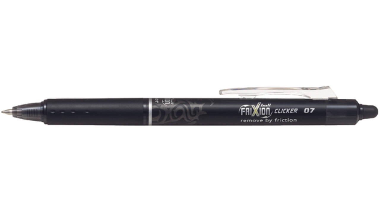 Rollerpen PILOT friXion clicker medium zwart