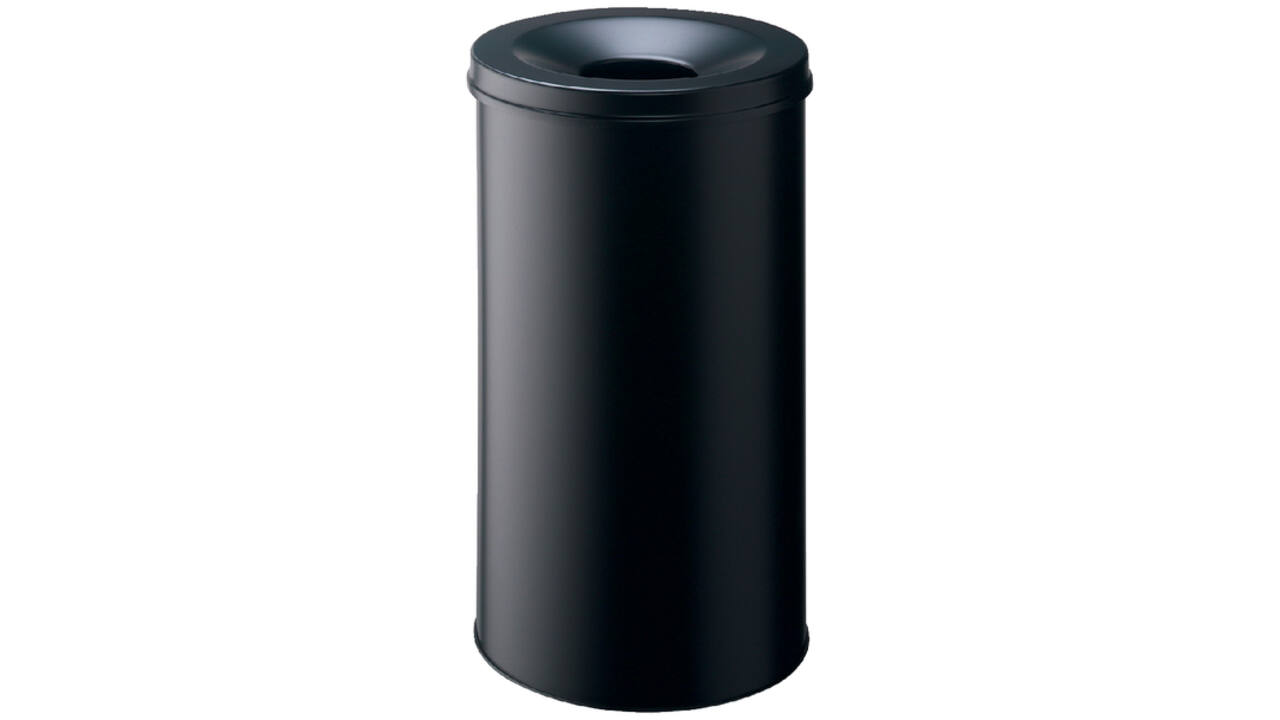 Papierbak met vlamdover Durable 3307-01 rond 60liter zwart