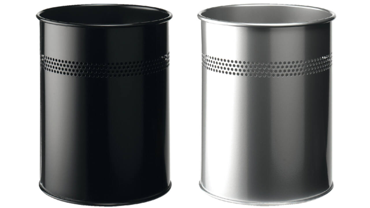 Papierbak Durable 3300-01 15liter 30mm perforatie zwart