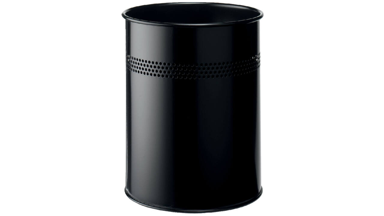 Papierbak Durable 3300-01 15liter 30mm perforatie zwart