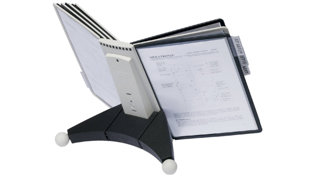 Bureaustandaard Durable 5632 Sherpa met 10-tassen zwart/grij