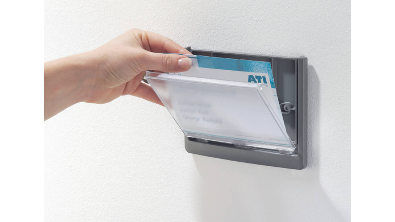 Deurbordje Durable Click sign 149x105.5mm grafiet