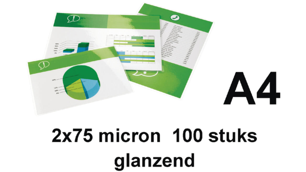 Lamineerhoes Quantore A4 2x75micron 100stuks