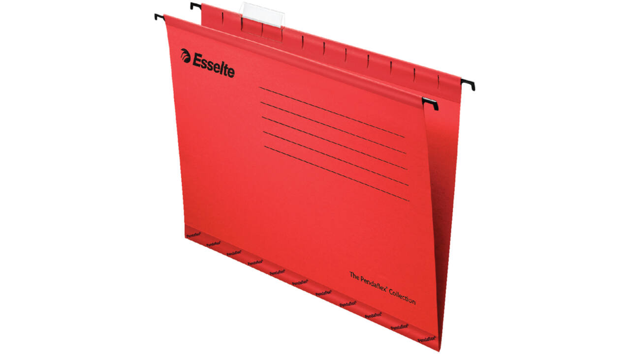 Hangmap Esselte Classic folio V-bodem 382x240mm rood