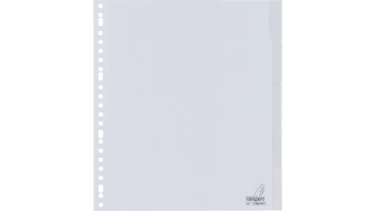 Tabbladen Kangaro 23-gaats G405FM-B 5-delig+venster breed PP