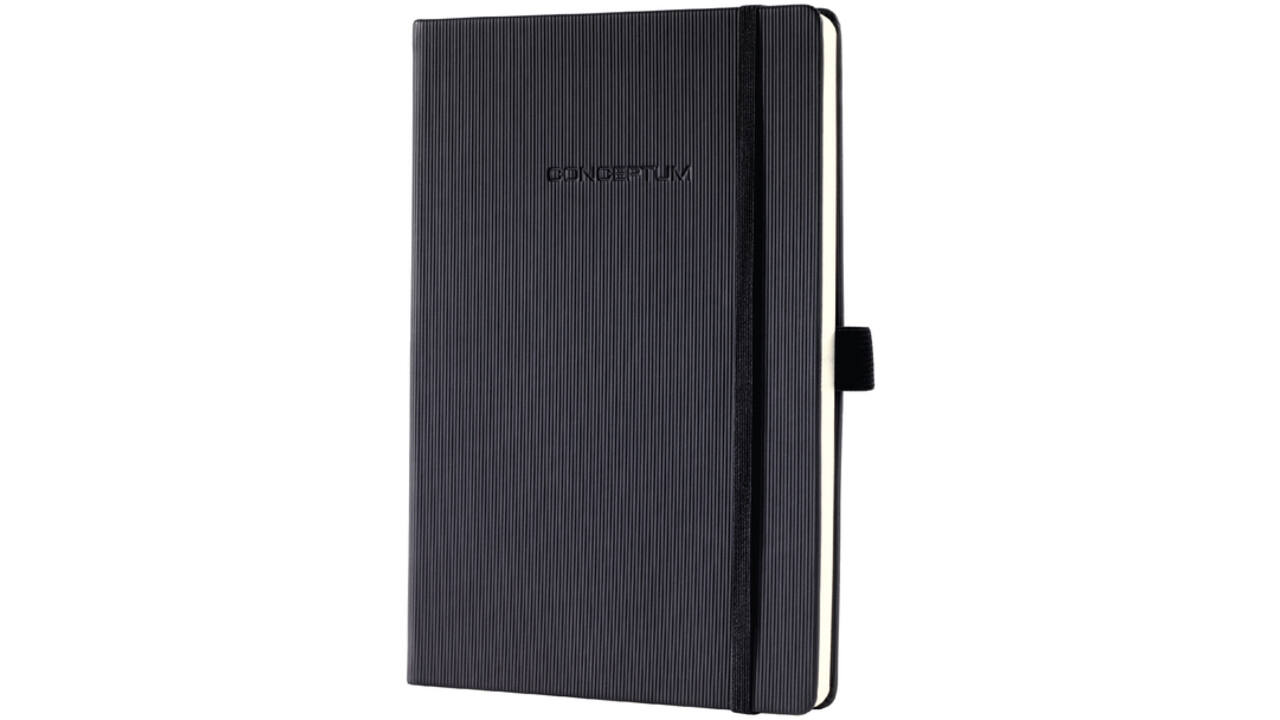 Notitieboek Sigel Conceptum Pure A5 194blz 80gr blanco zwart