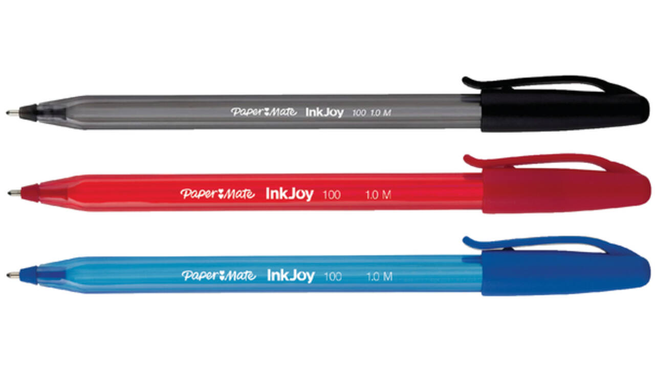 Balpen Paper Mate Inkjoy 100 medium blauw