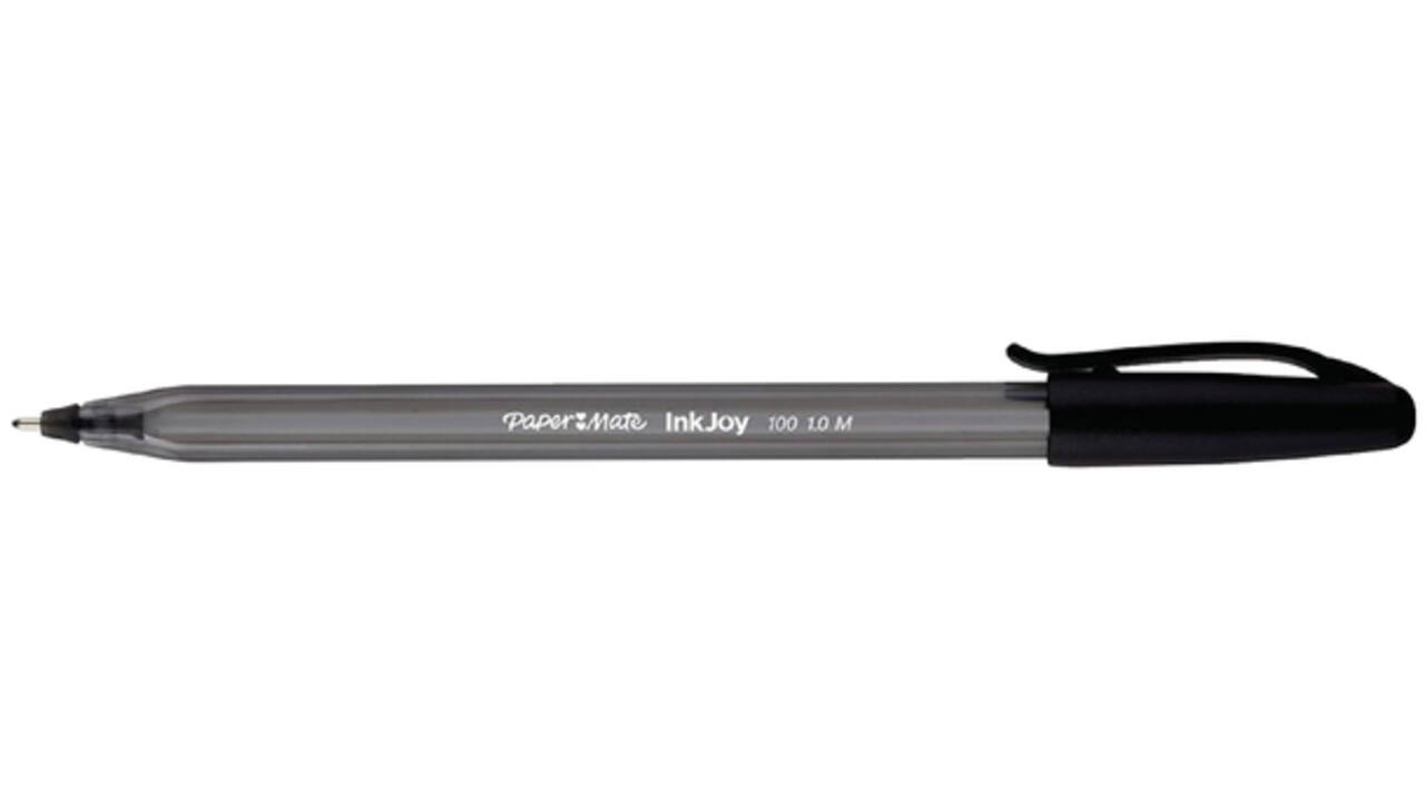 Balpen Paper Mate Inkjoy 100 medium zwart