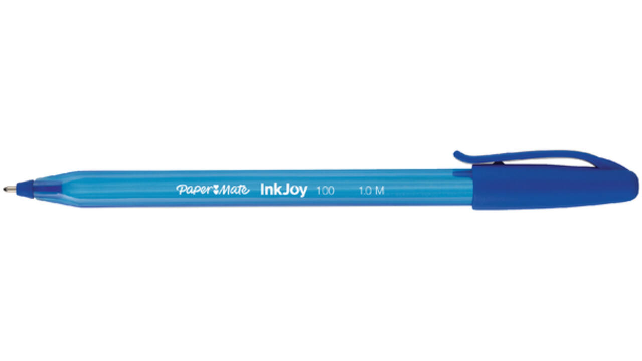 Balpen Paper Mate Inkjoy 100 medium blauw