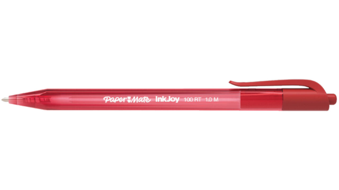 Balpen Paper Mate Inkjoy 100RT medium rood