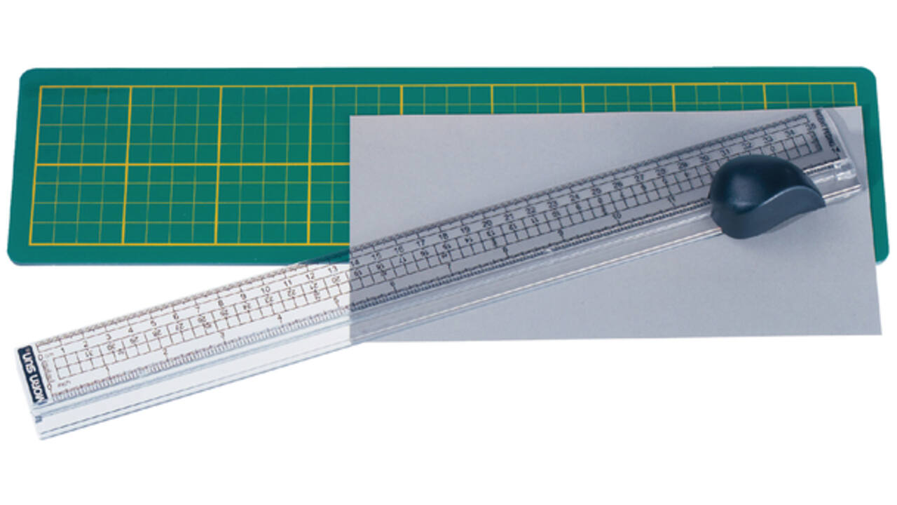 Snijliniaal Alco met mat 38x10cm snijvlak tot 33cm