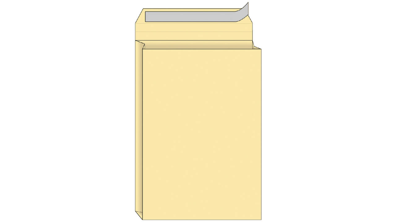 Envelop Quantore monsterzak 229x324x38mm zelfkl. creme 10 stuks