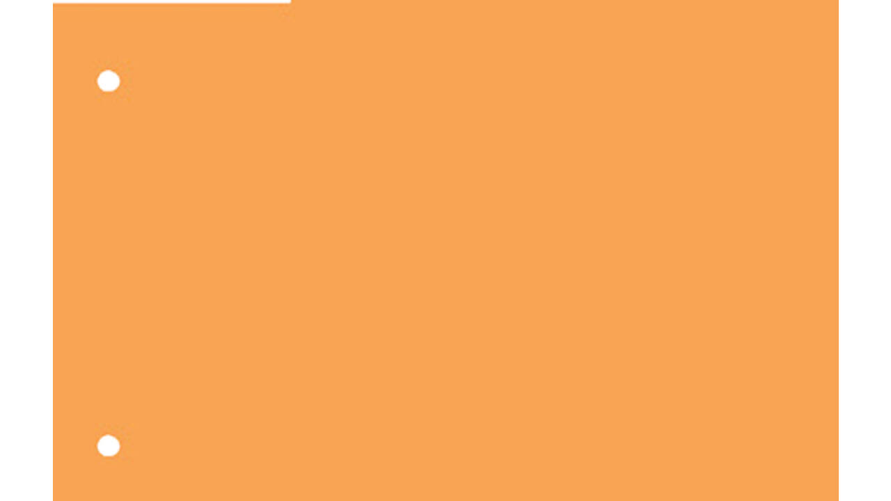 Scheidingsstrook Qbasic 225x120mm 50vel oranje