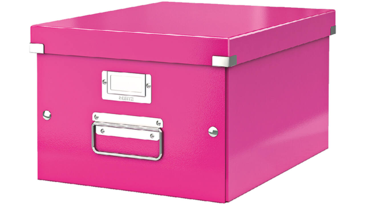 Opbergbox Leitz WOW Click & Store 281x200x370mm roze