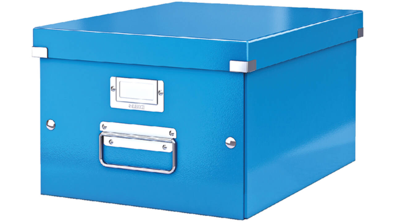 Opbergbox Leitz WOW Click & Store 281x200x370mm blauw