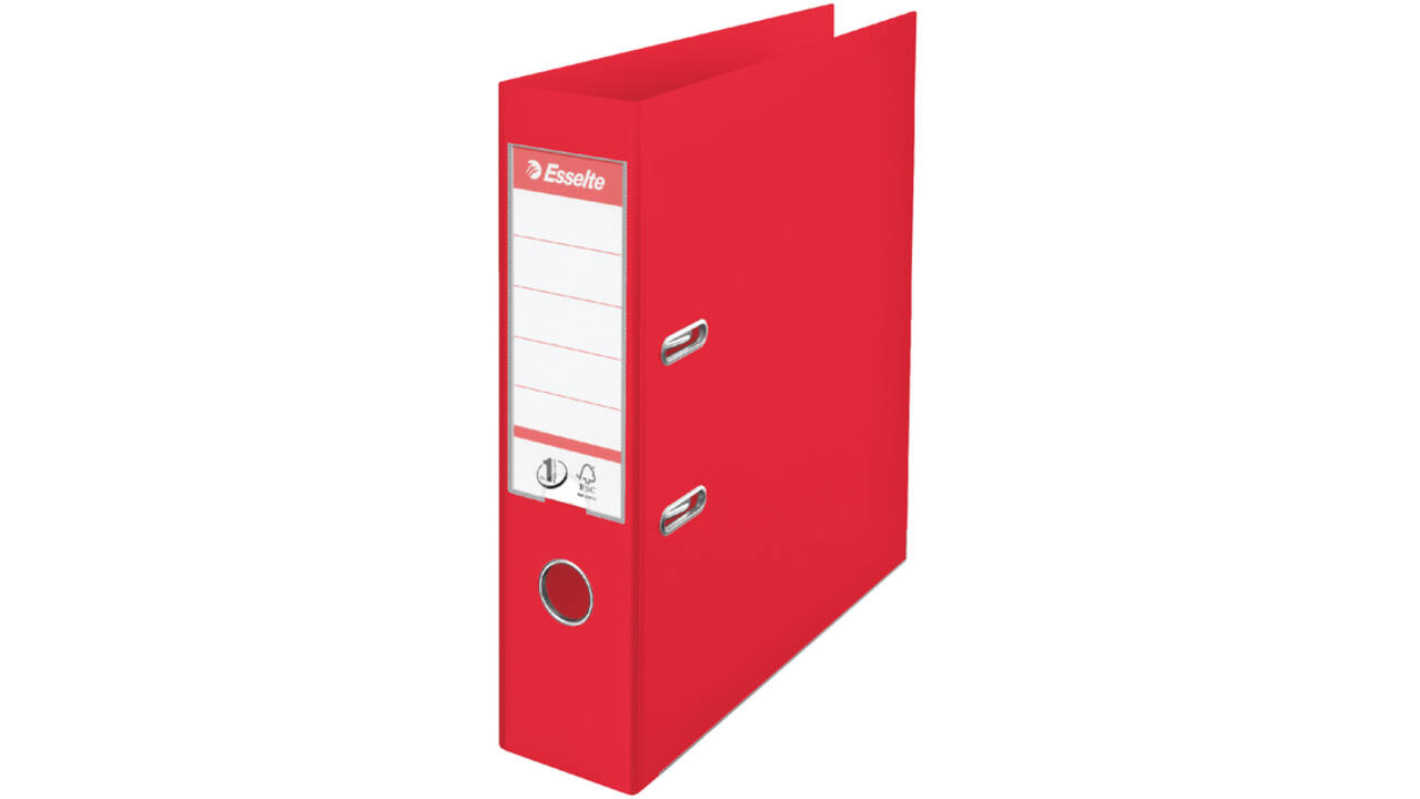 Ordner Esselte Vivida No.1 75mm PP A4 rood