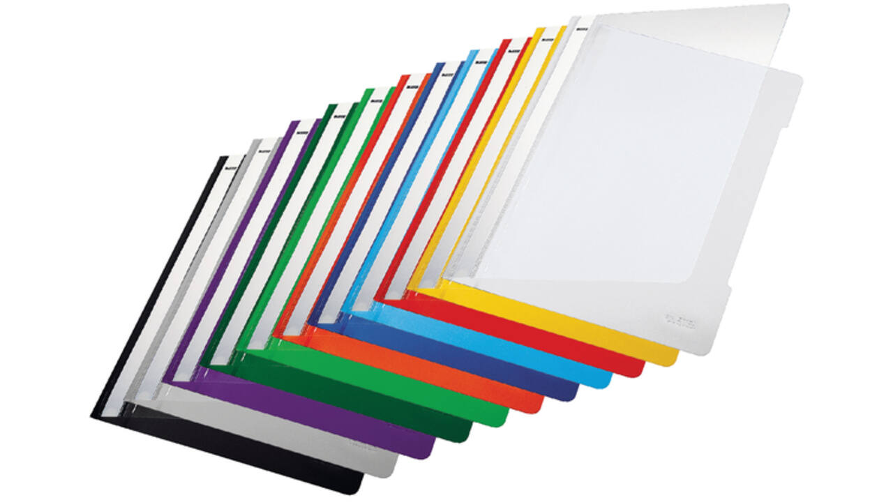 Snelhechter Leitz Standaard A4 gerecycled PP rood