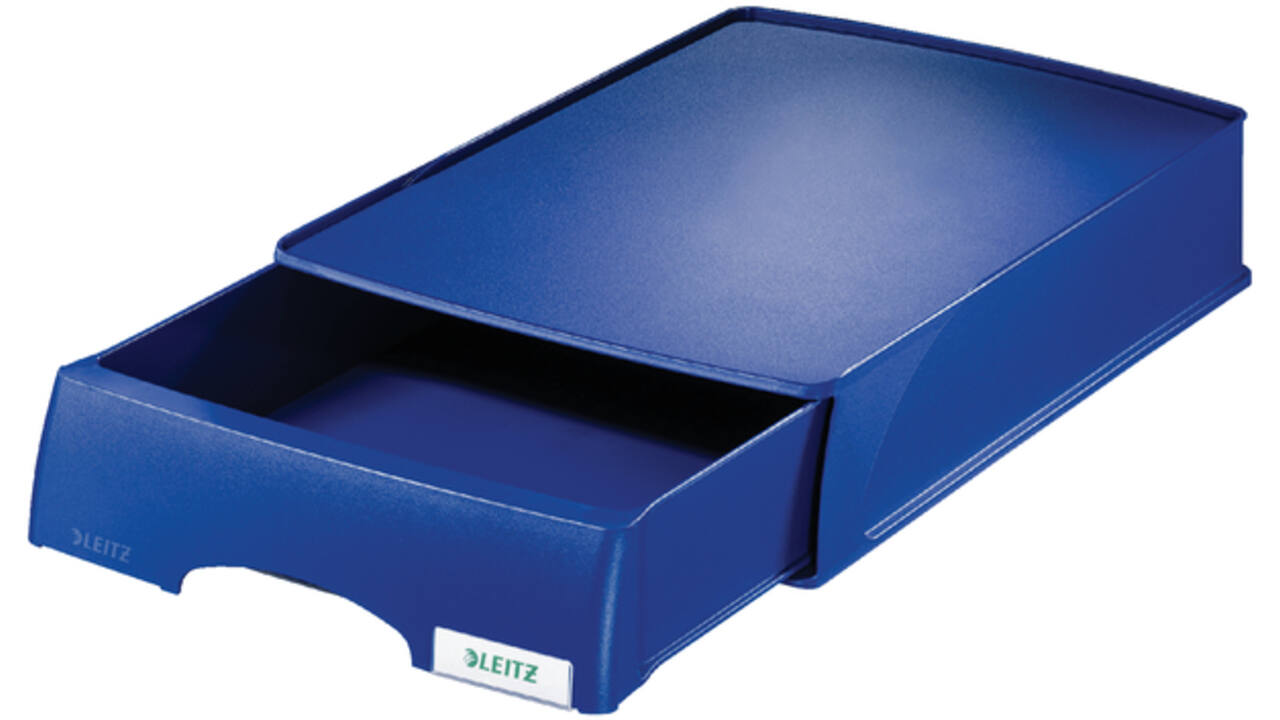 Brievenbak Leitz Plus met lade A4 maxi blauw