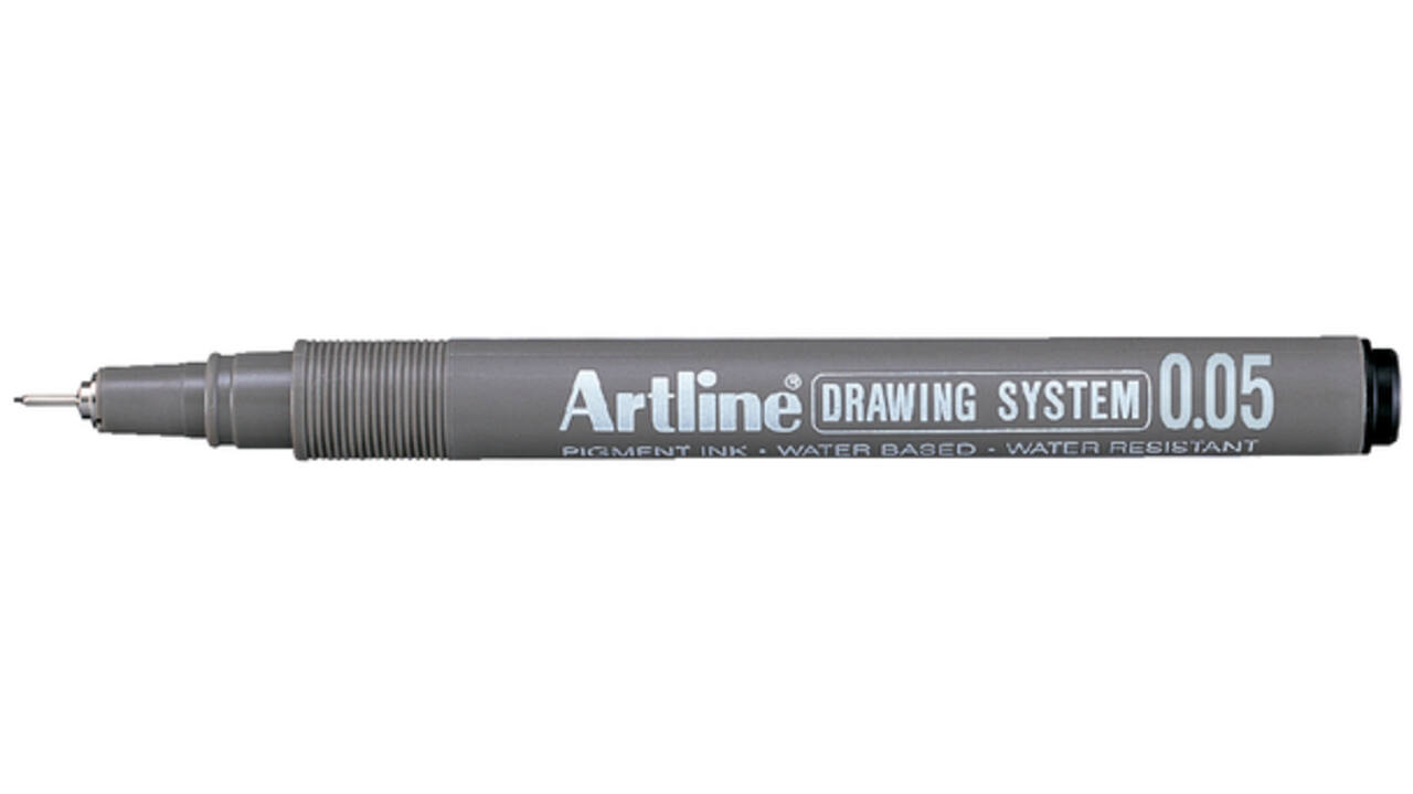 Fineliner Artline technisch 0.05mm zwart