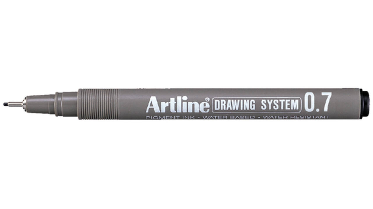 Fineliner Artline technisch technisch 0.7mm zwart