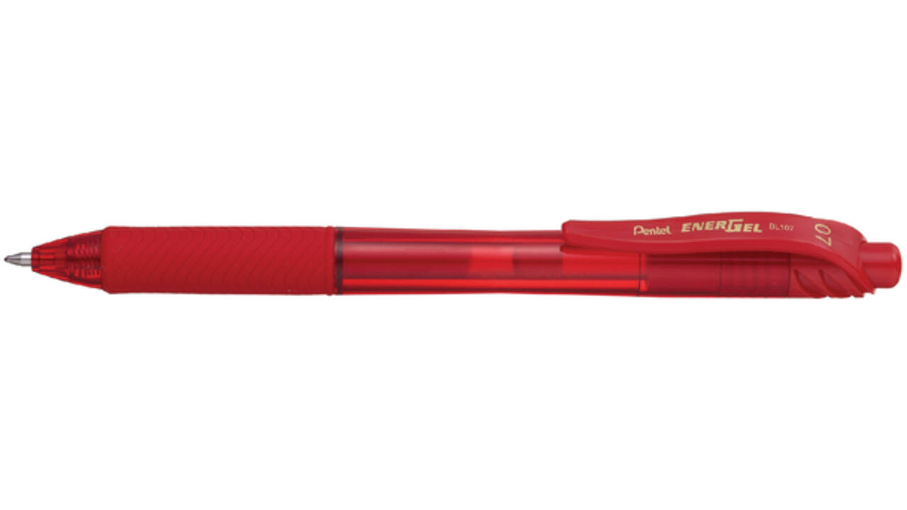 Gelschrijver Pentel BL107 Energel-X medium rood