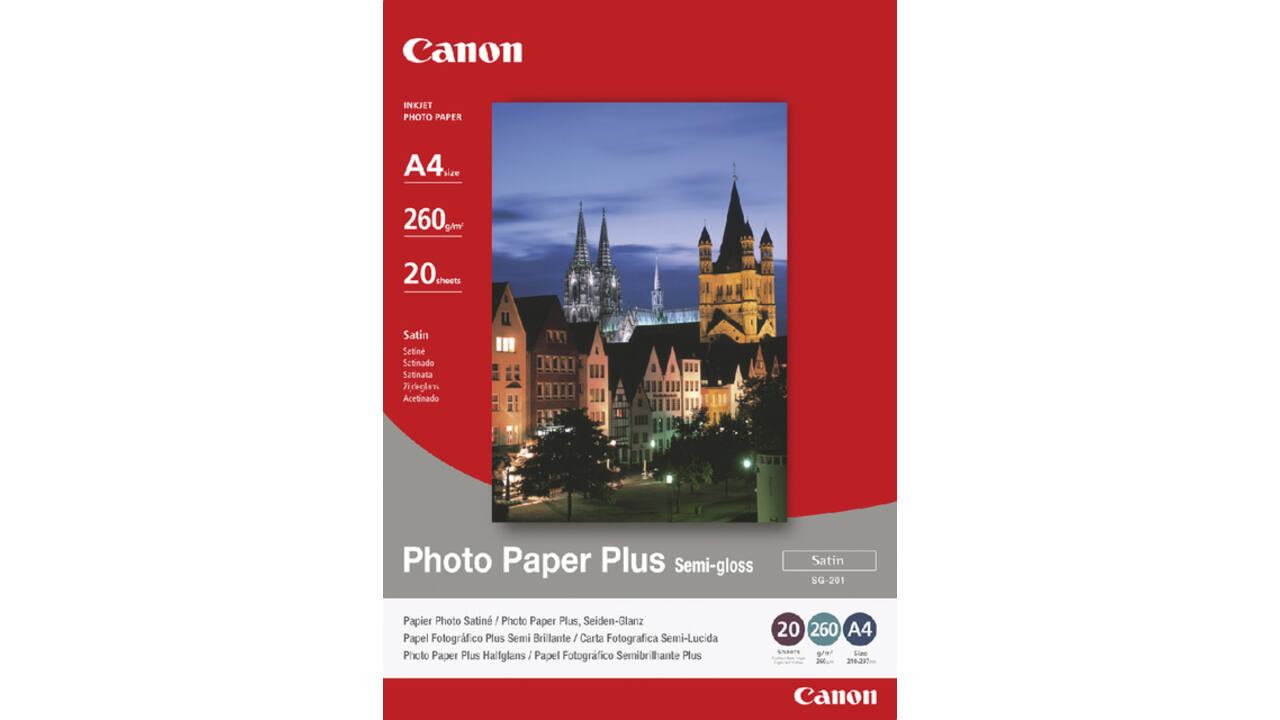 Inkjetpapier Canon SG-201 A4 260gr semi glossy 20vel