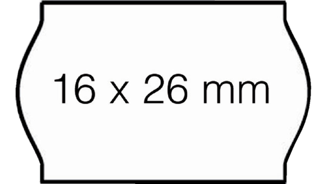 Prijsetiket 16x26mm Open-Data S14/Sato Judo permanent wit