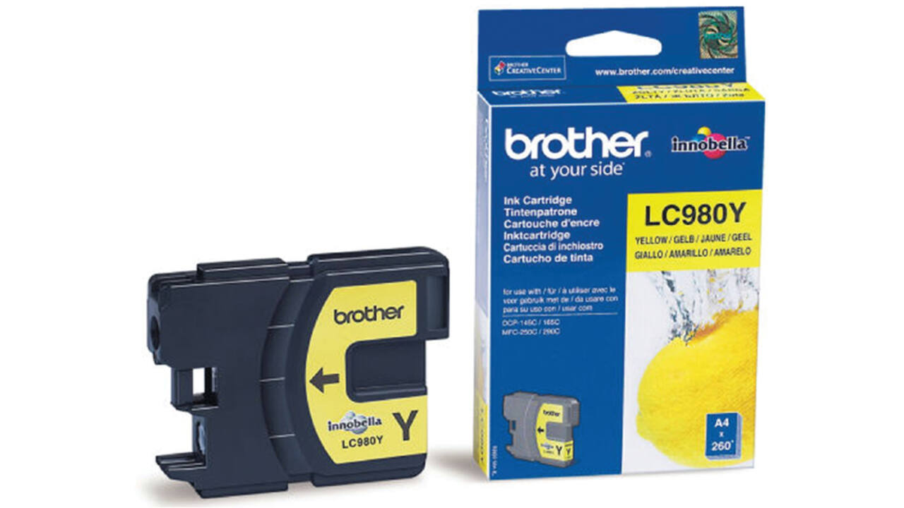 Inktcartridge Brother LC-980Y geel