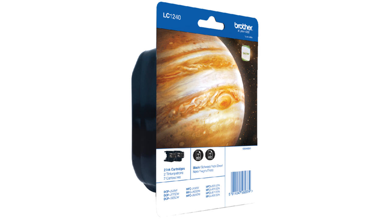 Inktcartridge Brother LC-1240BKBP2 zwart 2x