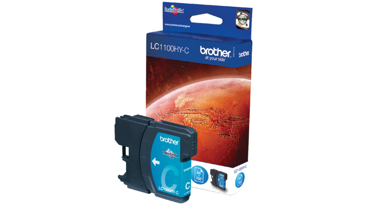Inktcartridge Brother LC-1100HYC blauw