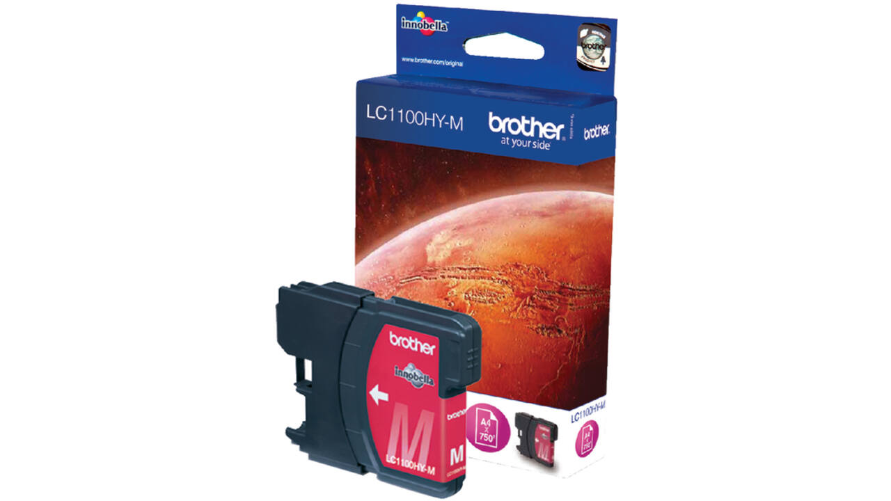 Inktcartridge Brother LC-1100HYM rood