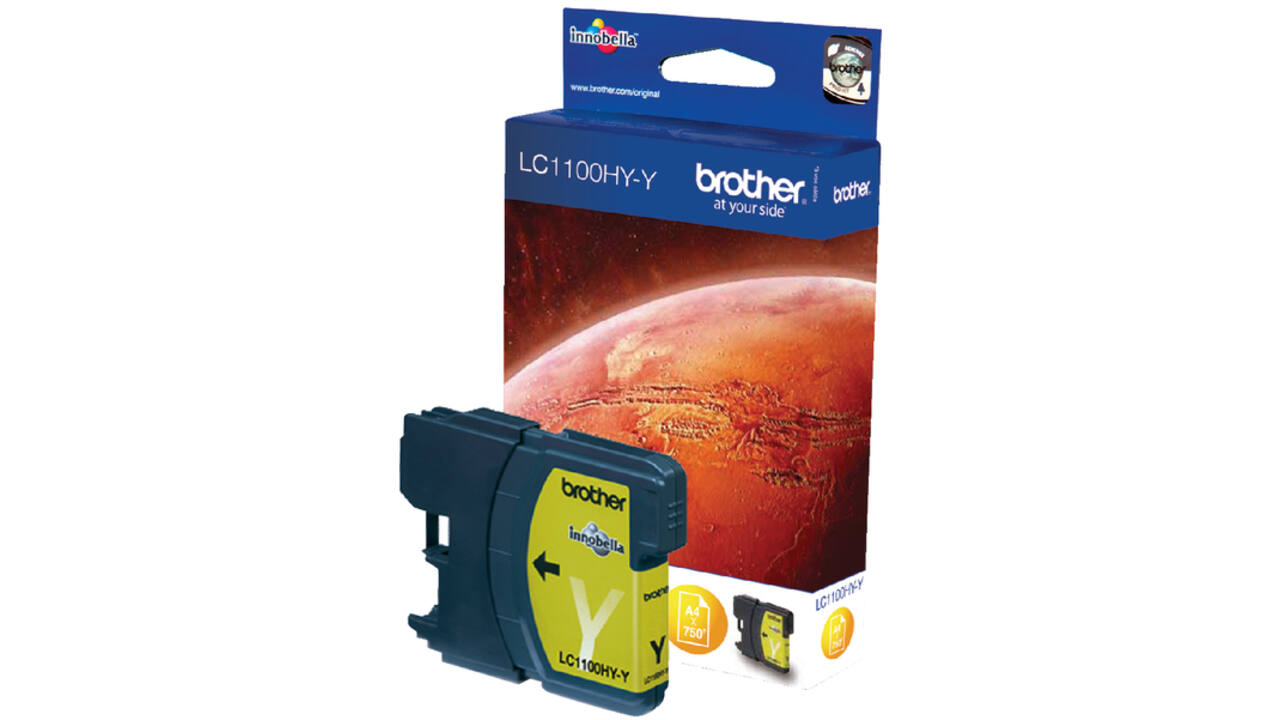 Inktcartridge Brother LC-1100HYY geel